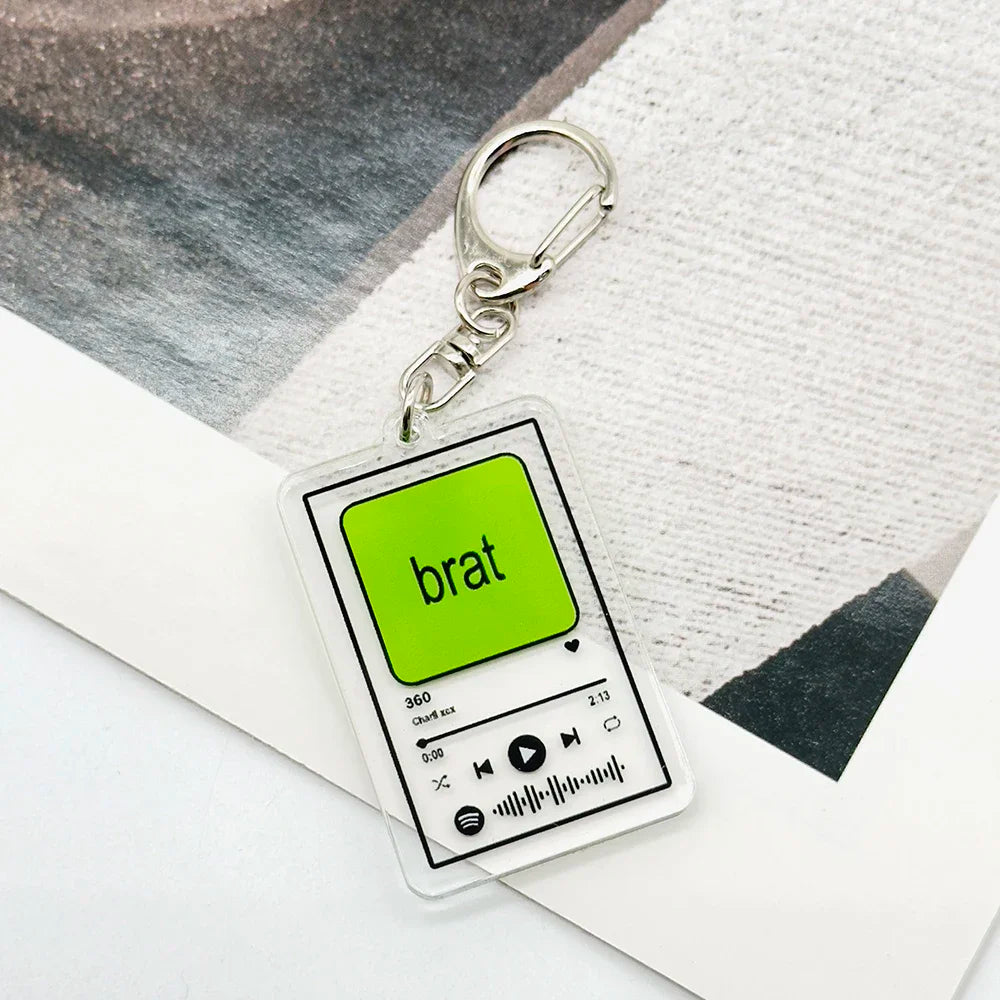 brat spotify keyring