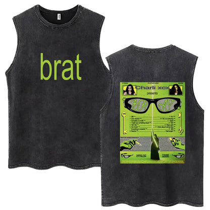 brat vintage unisex tank top