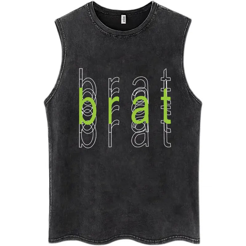 brat vintage unisex tank top